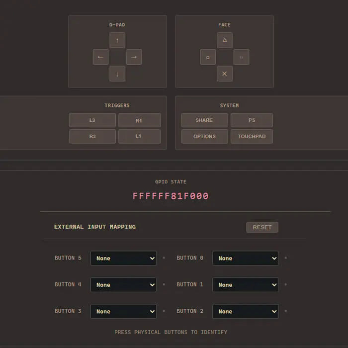 Marius rear button mapping settings
