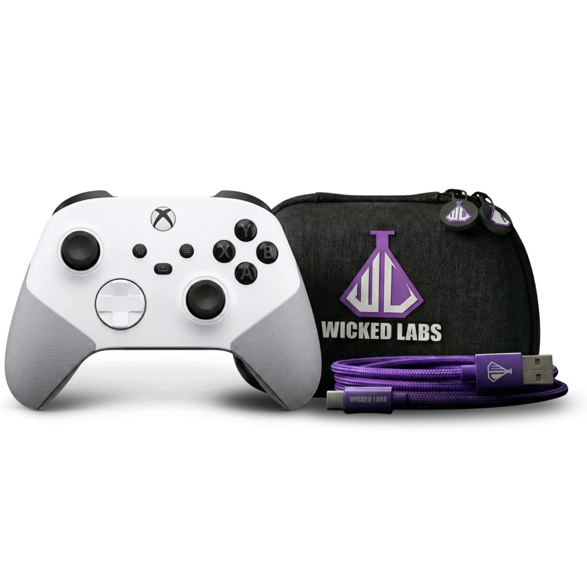 White custom Xbox controller pro build