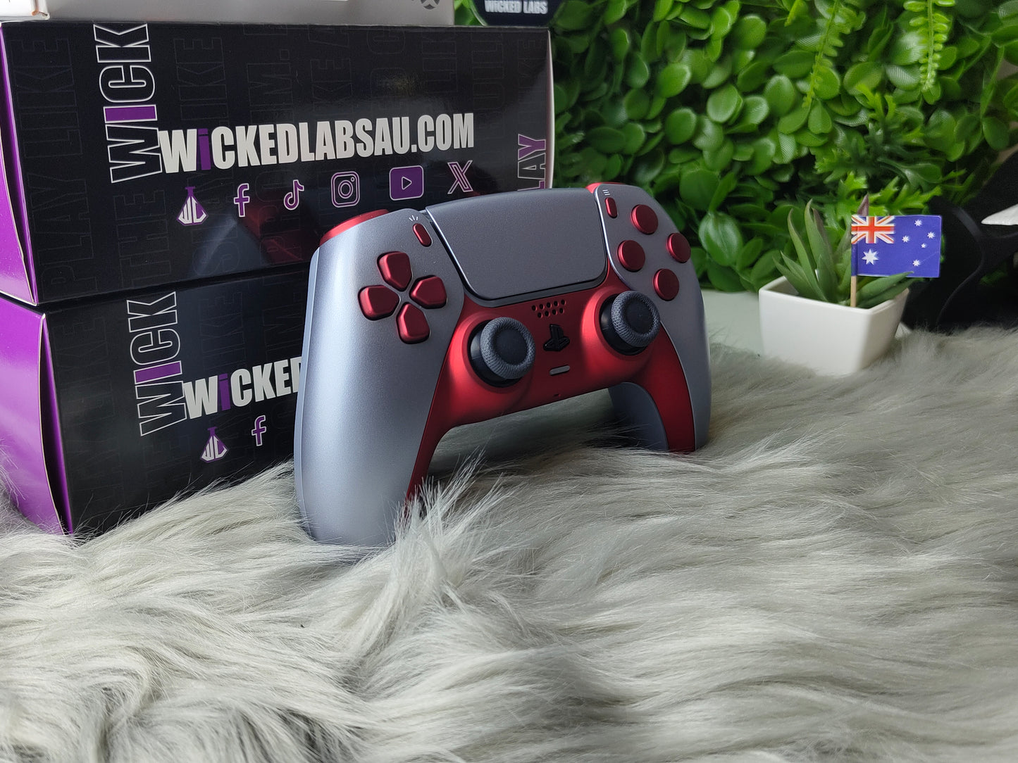 24HR Crimson Red and Silver TMR Pro Controller