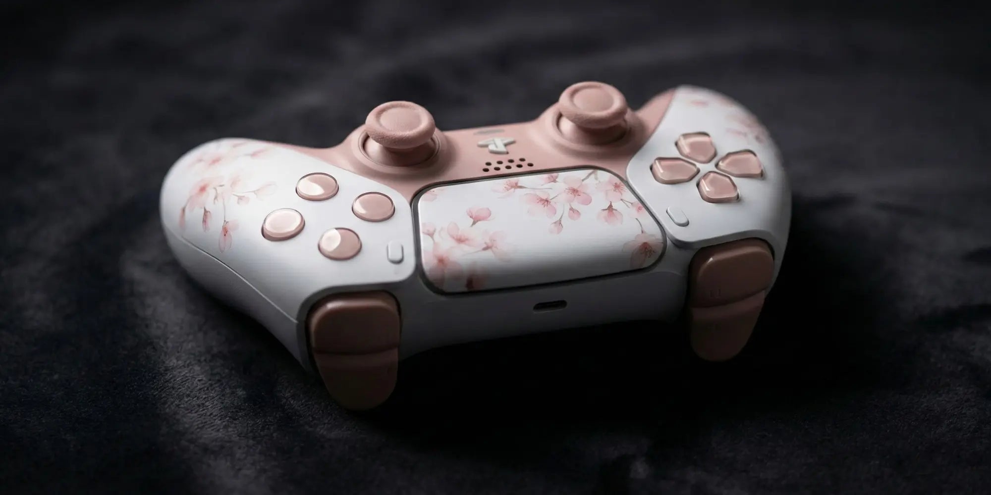 Custom gaming controller with neon design