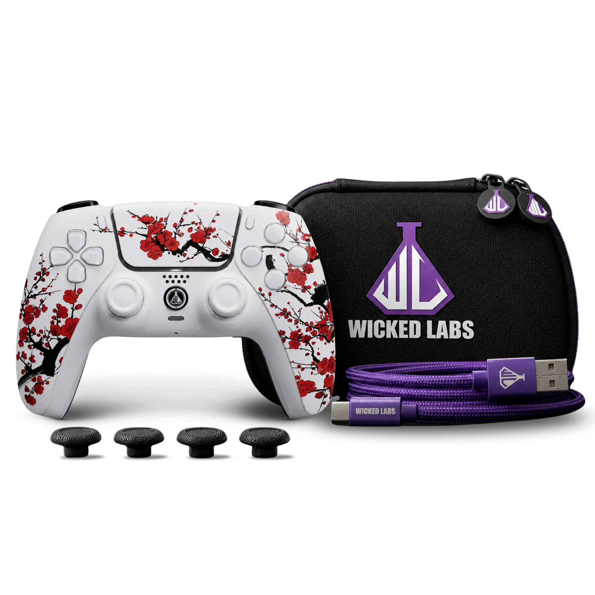 Custom PS5 FPS Controller – Winter Blossom