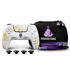 Custom PS5 Max Controller – White Wave