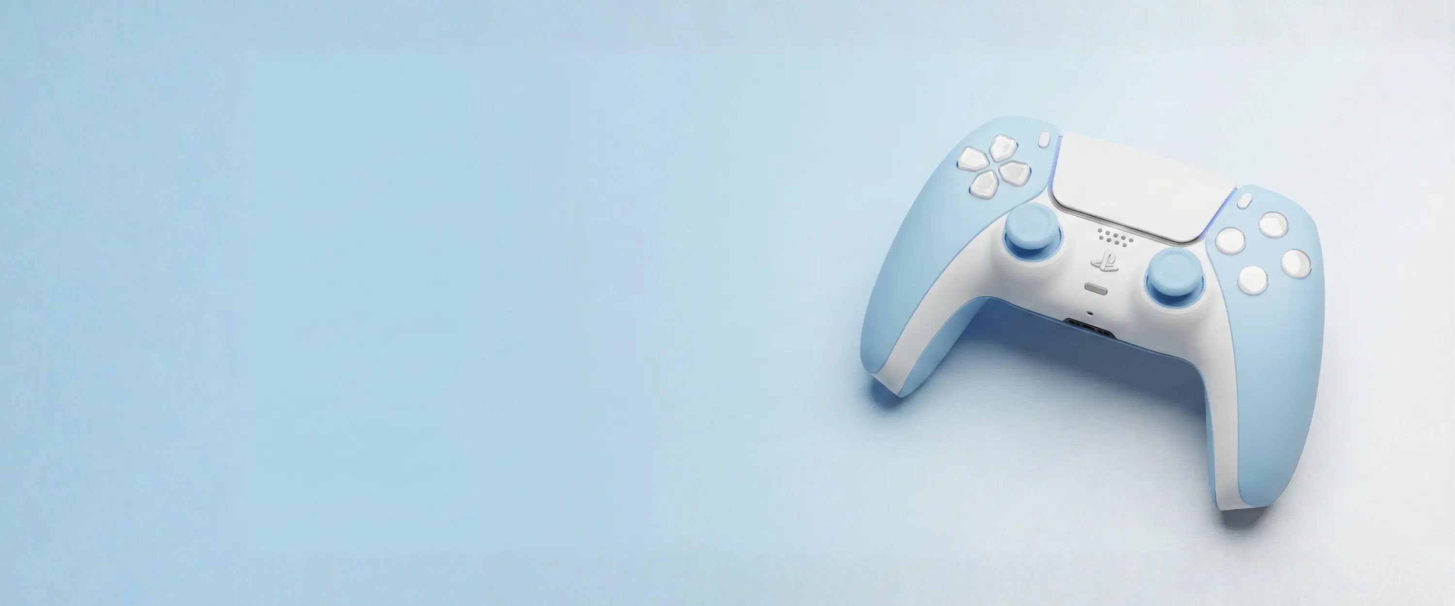 Custom controller on gaming desk