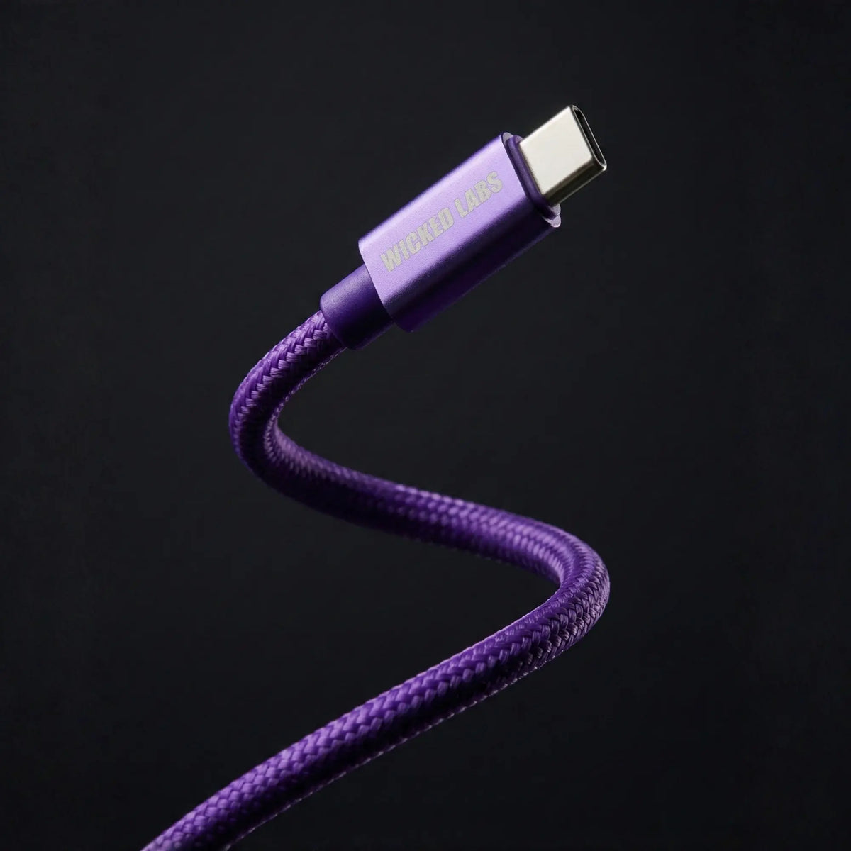 Gaming controller cable with neon design