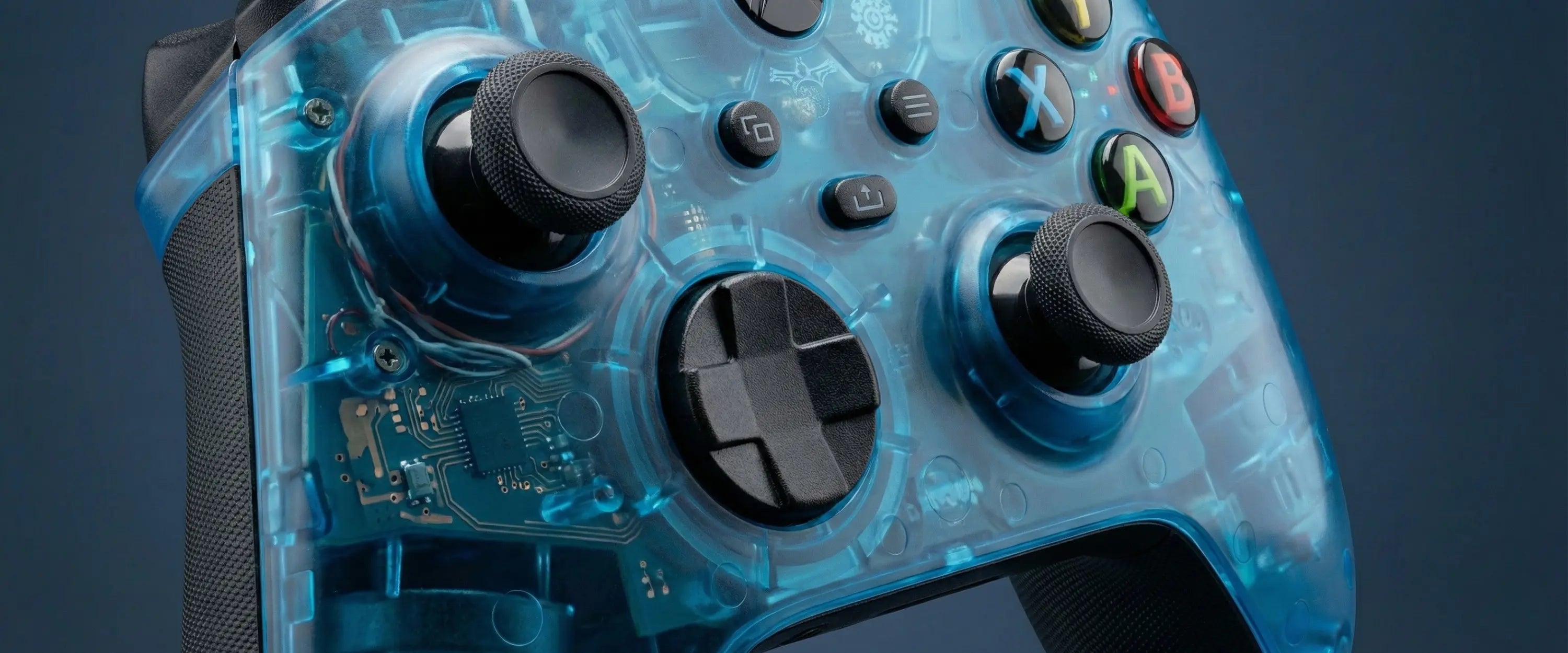 Custom Xbox controller in hand